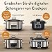 Crock-Pot SCCPRC507B-050, Schongarer, Digitaler Countdown-Timer - 7
